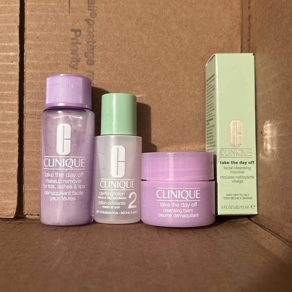 🟠2 for $30 Travel Clinique Skincare Bundle- (items included in description)